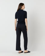 Load image into Gallery viewer, Tasha Polo Sweater in Navy Cotton
