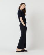 Load image into Gallery viewer, Tasha Polo Sweater in Navy Cotton
