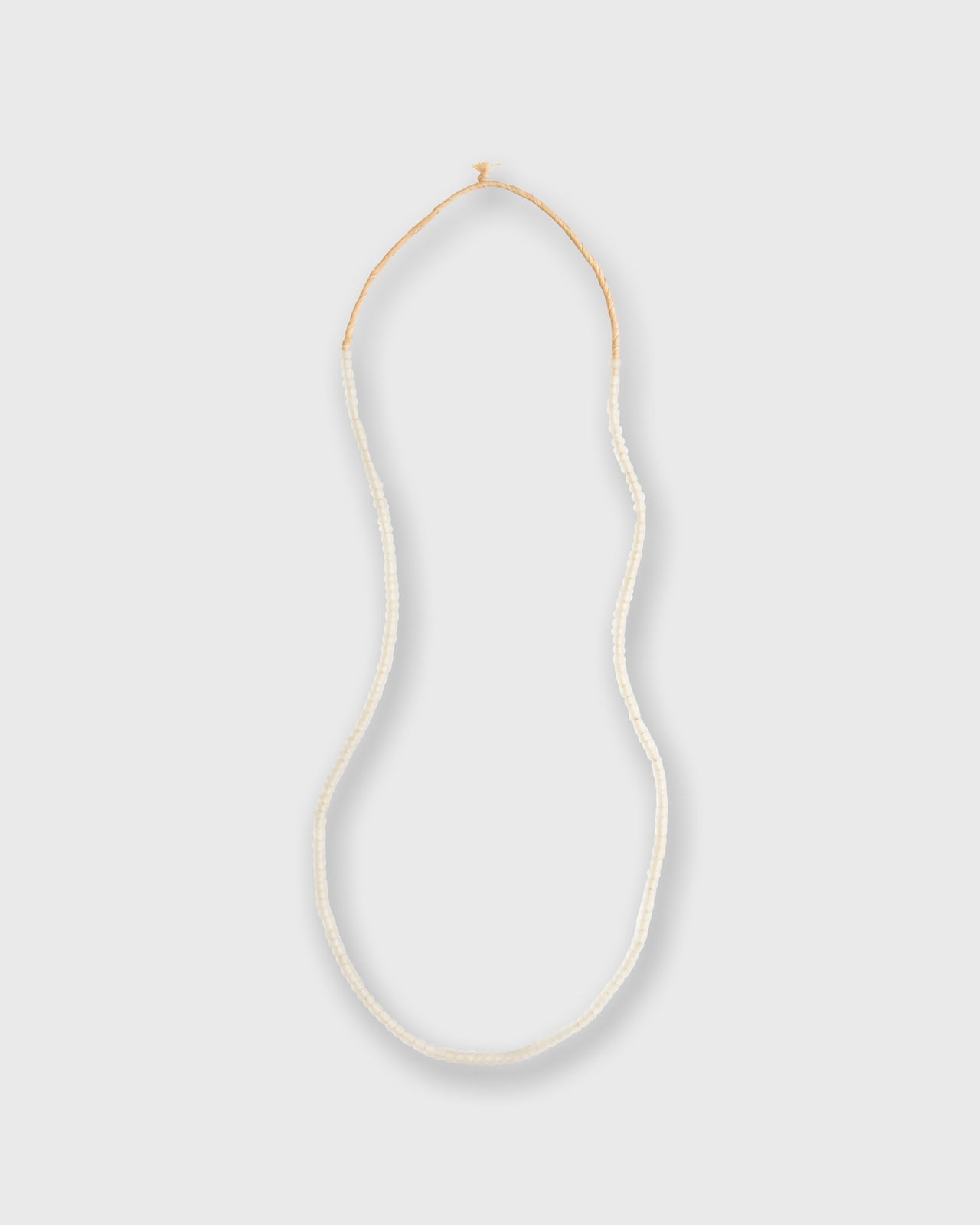 Very Small African Beads in Translucent White