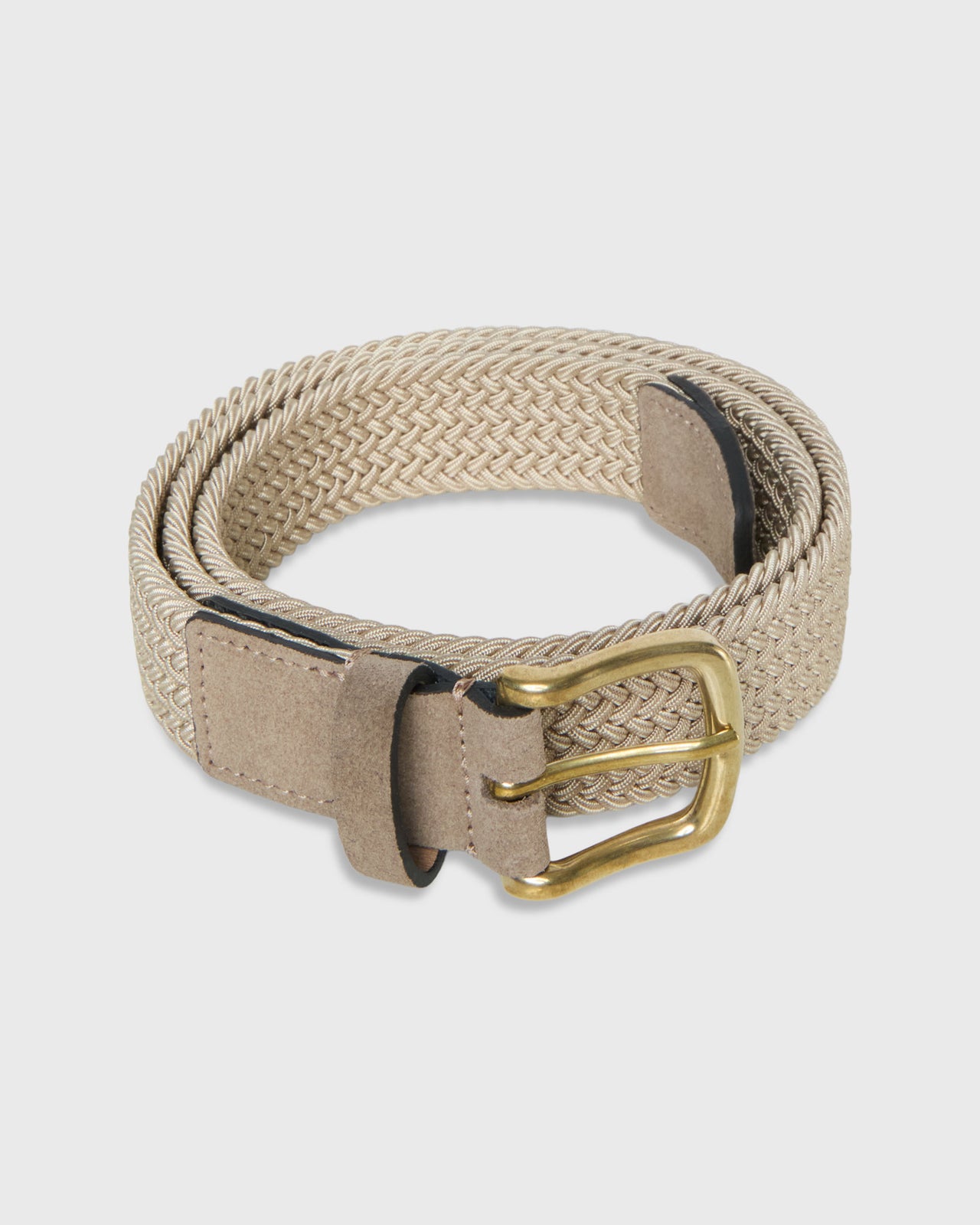 1.25" Woven Elastic Belt in Khaki