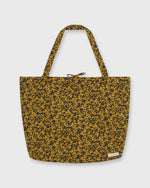 Load image into Gallery viewer, Reusable Tote Bag in Yellow/Blue/Brown Star Anise Liberty Fabric
