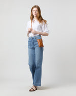 Load image into Gallery viewer, Minnie Cell Phone Bag in Natural Leather
