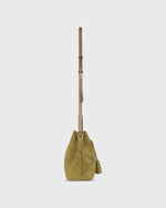 Load image into Gallery viewer, Lulu Bucket Bag in Olive Suede
