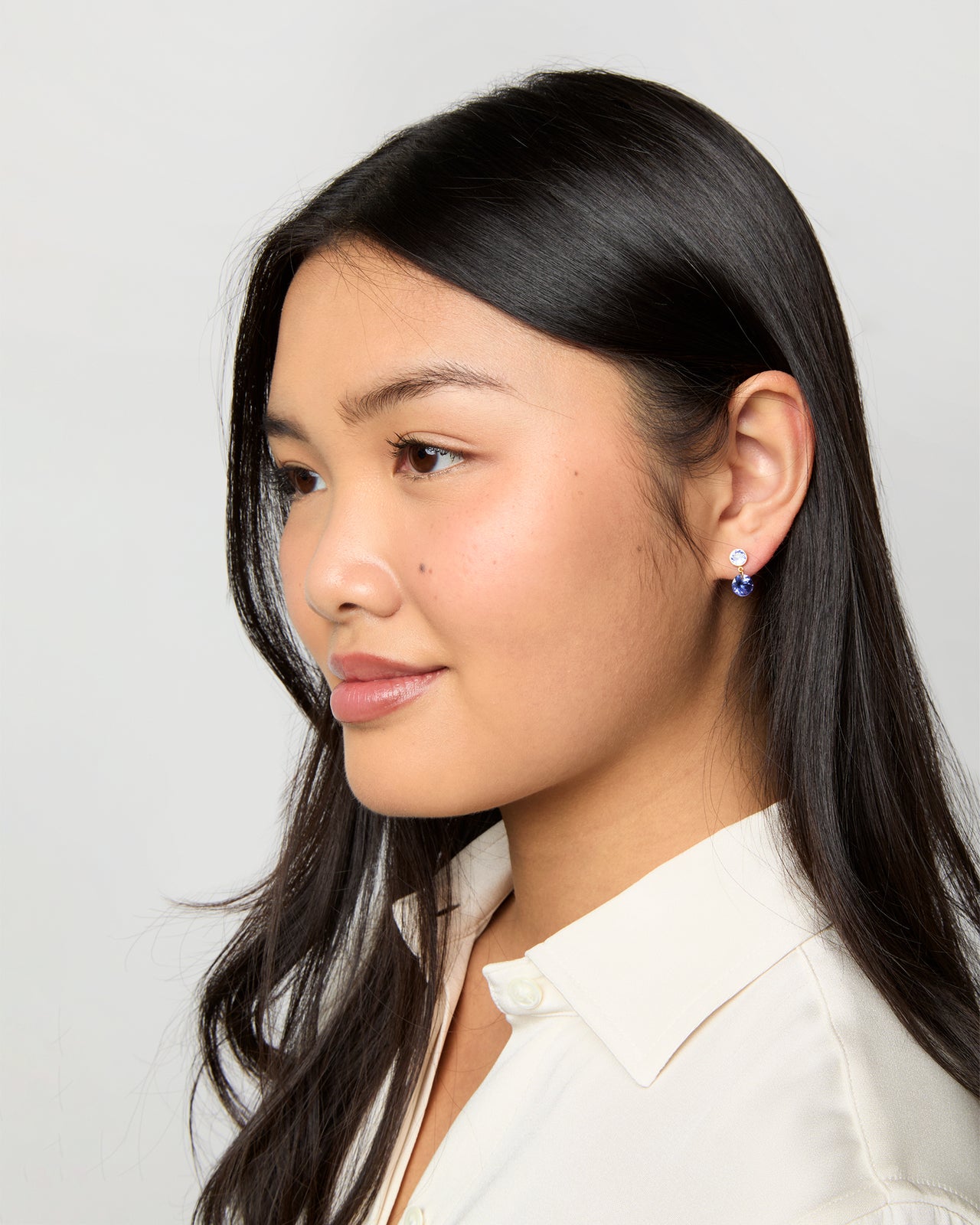 Extra Small Incandescence Earrings in Tanzanite