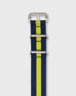 Load image into Gallery viewer, Nato Watch Strap in Blue/Yellow Stripe
