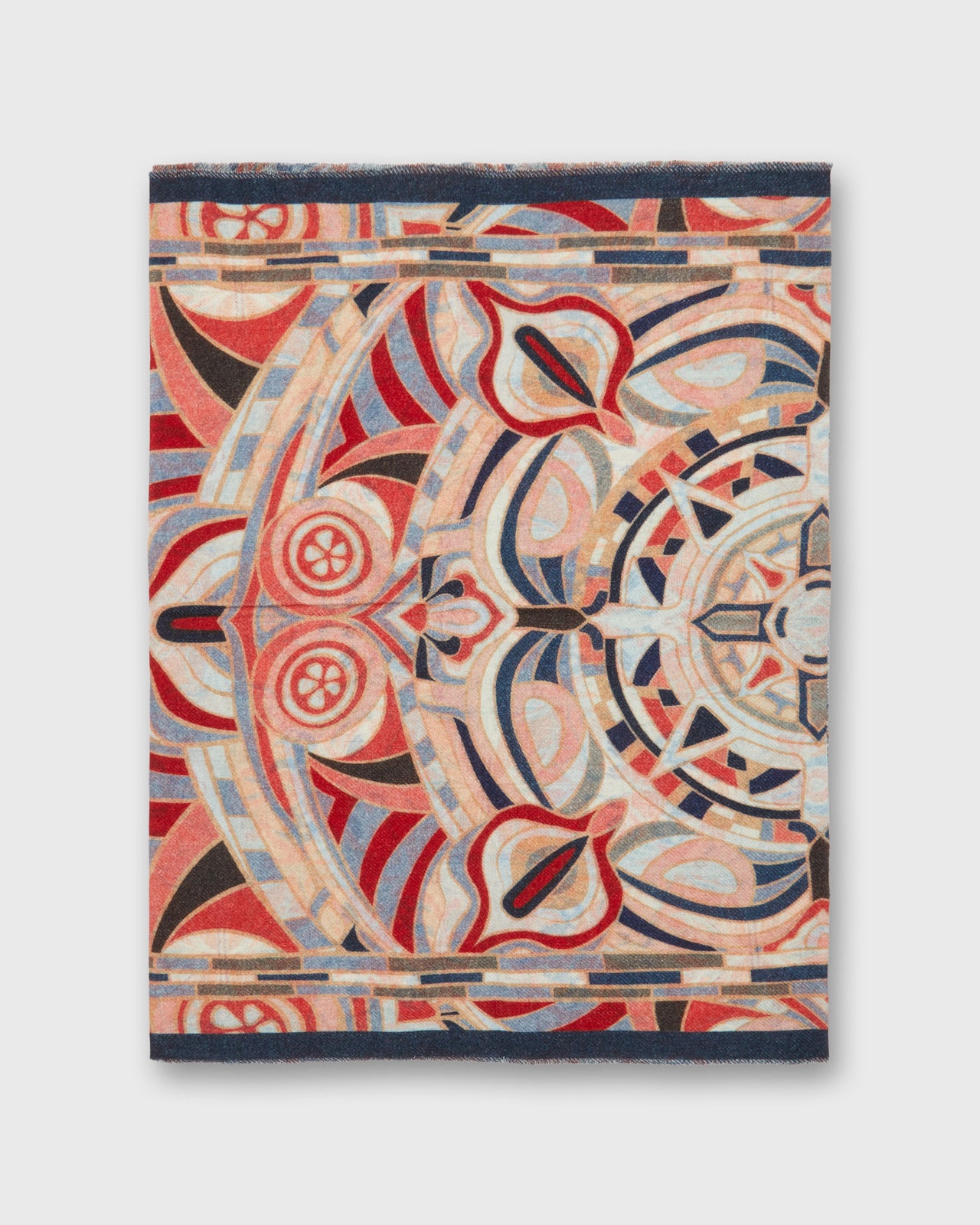 Reversible Rectangle Scarf in Red Multi Indies