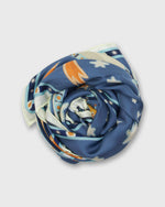 Load image into Gallery viewer, Square Scarf in Blue Astronomy
