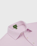 Load image into Gallery viewer, Short-Sleeved Polo in Pale Pink Pima Pique
