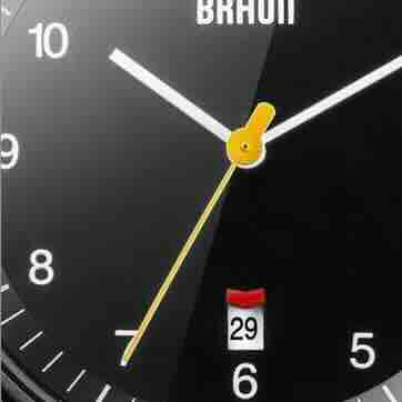 Analog Watch in Black/Black