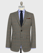 Load image into Gallery viewer, Virgil No. 4 Jacket in Navy/Spruce/Umber Cashmere Houndstooth Hopsack
