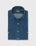 Load image into Gallery viewer, Work Shirt in Medium Wash Indigo Denim
