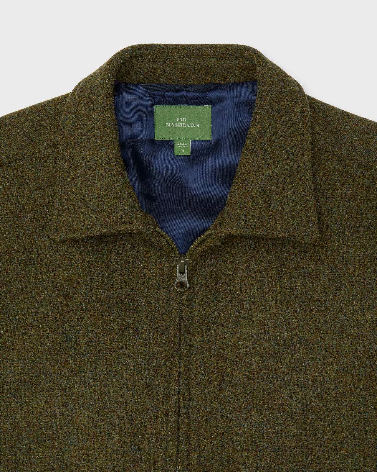Scrambler Jacket in Olive Harris Tweed