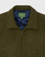 Load image into Gallery viewer, Scrambler Jacket in Olive Harris Tweed
