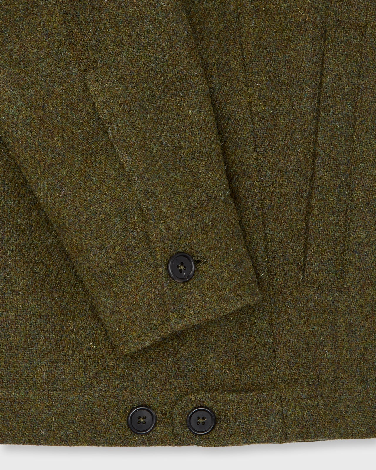Scrambler Jacket in Olive Harris Tweed