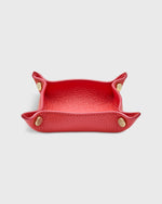 Load image into Gallery viewer, Small Square Tray in Poppy Leather
