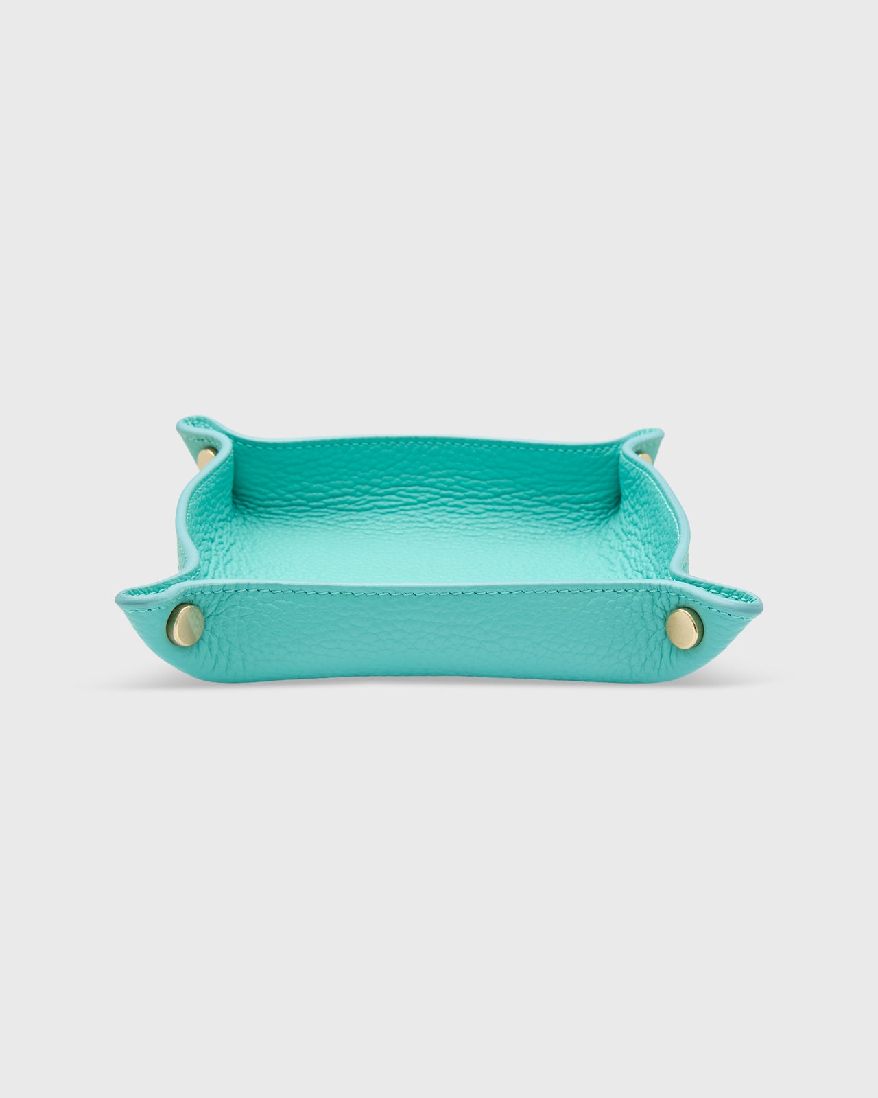 Medium Square Tray in Beetle Leather