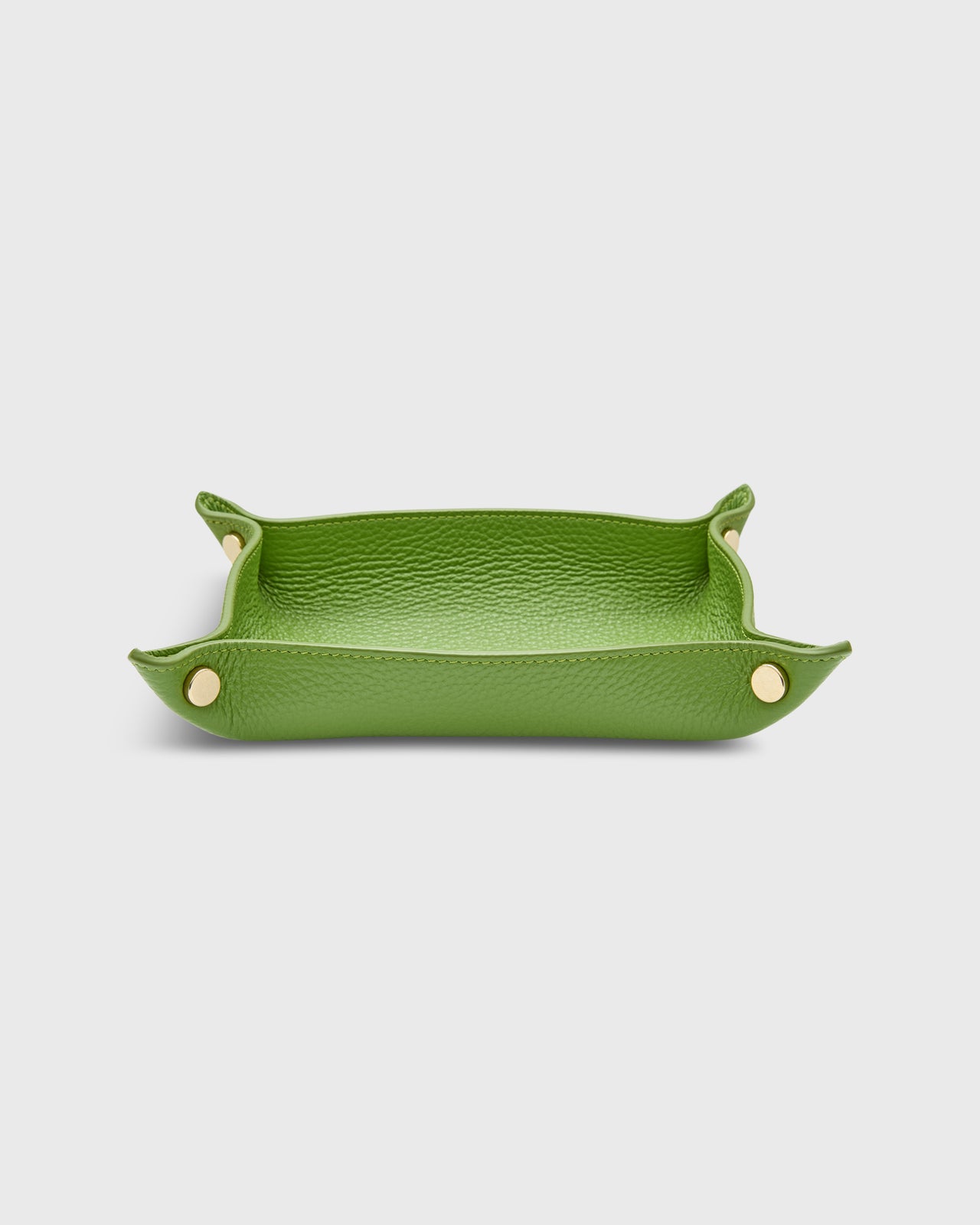 Medium Rectangle Tray in Leaf Leather