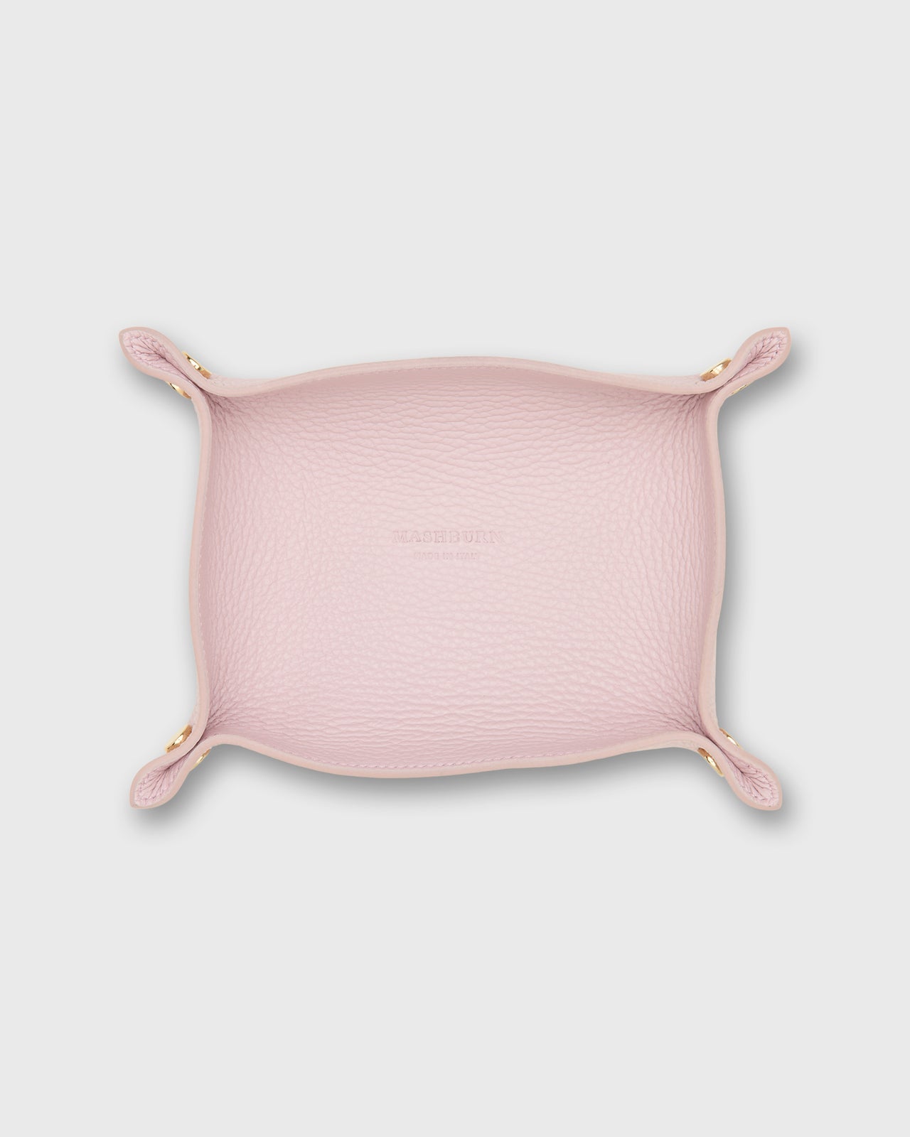 Medium Rectangle Tray in Camellia Leather