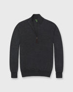 Load image into Gallery viewer, Fine-Gauge Half-Zip Sweater in Charcoal Escorial Wool
