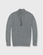 Load image into Gallery viewer, Half-Zip Sweater in Oxford Grey Cashmere
