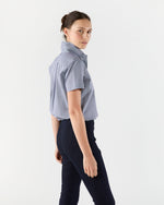 Load image into Gallery viewer, Scout Shirt in Navy Micro Gingham Poplin
