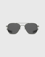 Load image into Gallery viewer, Aviator Sunglasses in Military Olive/American Gray
