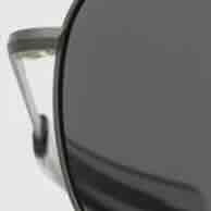 Aviator Sunglasses in Military Olive/American Gray
