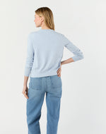 Load image into Gallery viewer, Rosie Cardigan in Heather Sky Cotton/Silk
