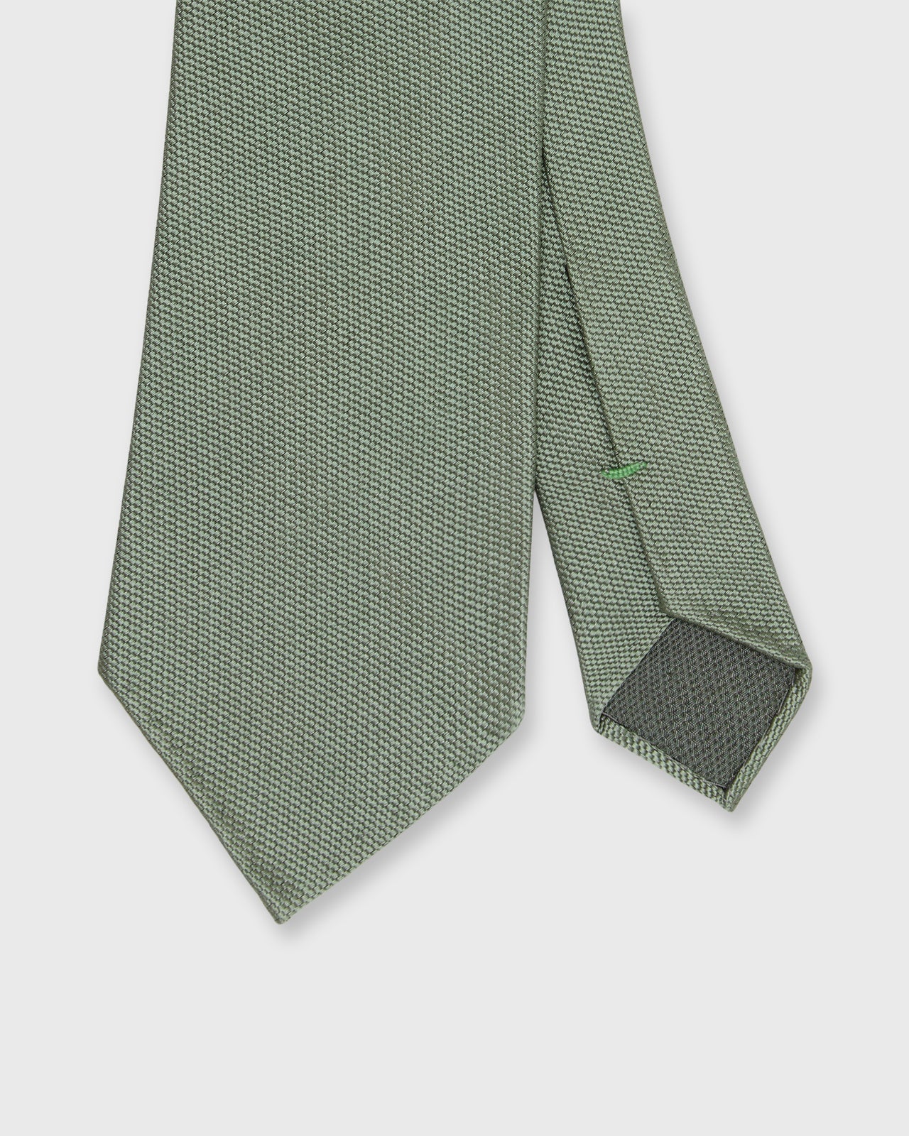 Silk Woven Tie in Green