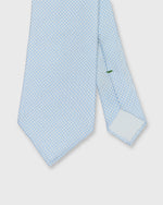 Load image into Gallery viewer, Silk Print Tie in Sky/Bone Check
