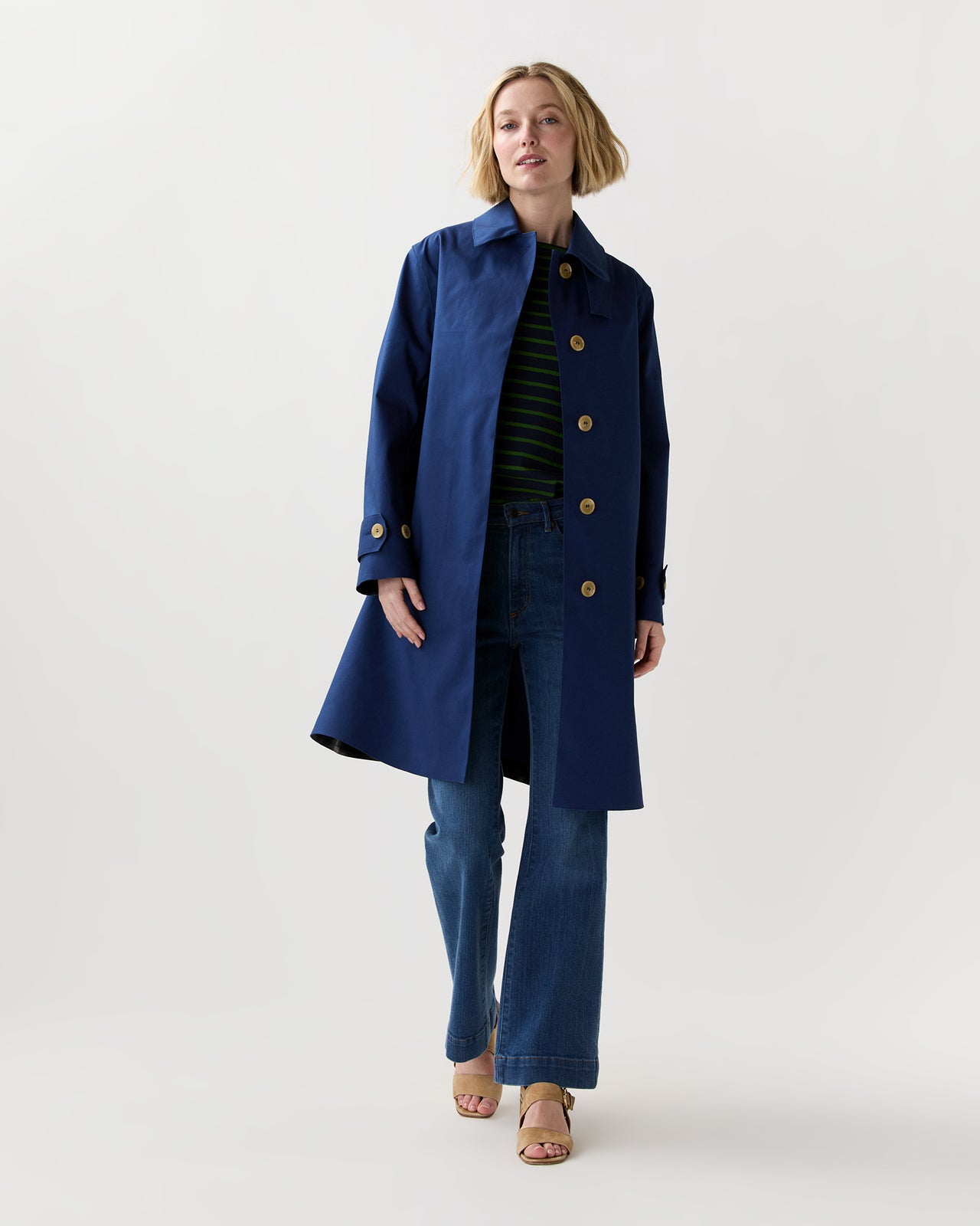 Banton Coat in Blue Depth