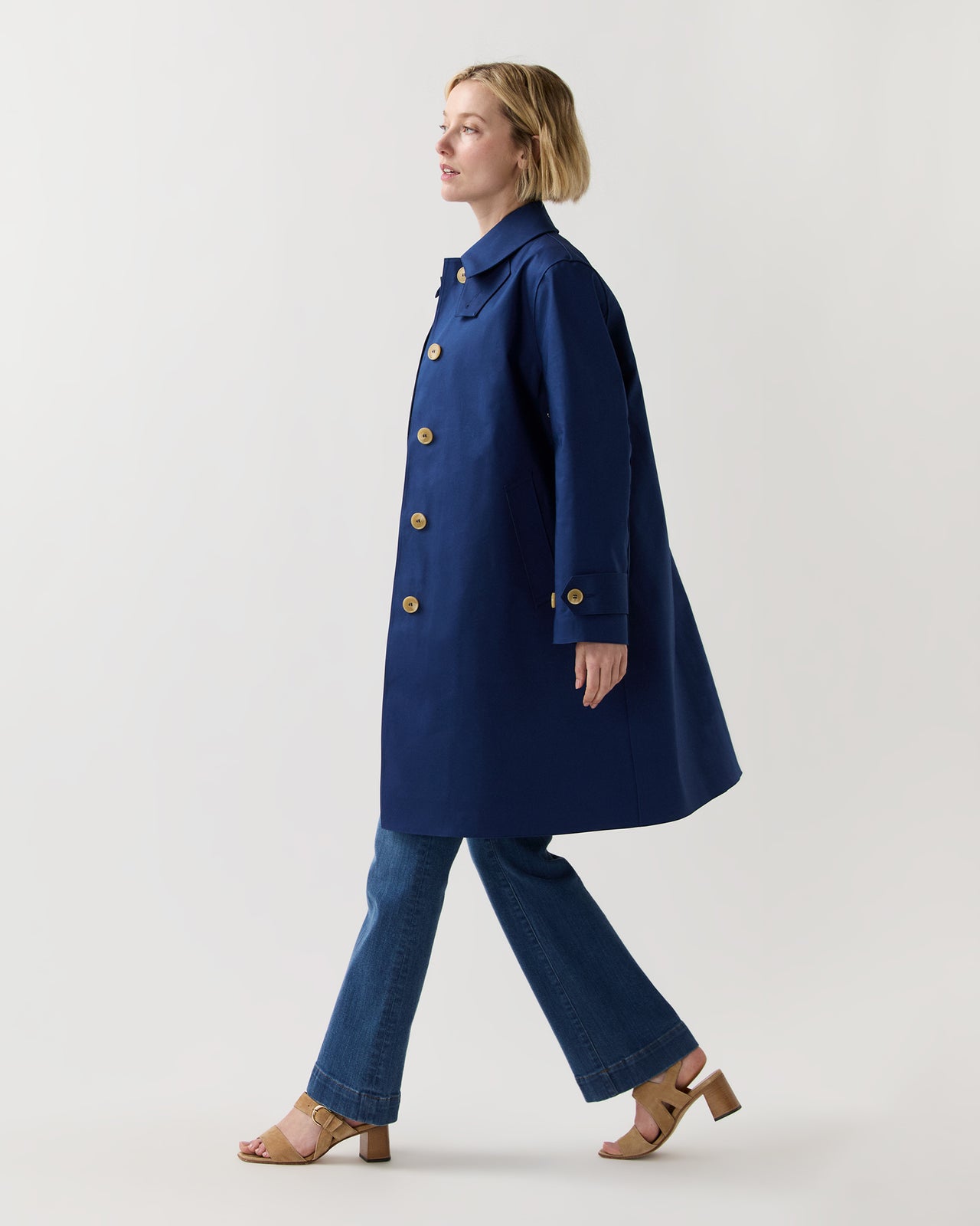 Banton Coat in Blue Depth
