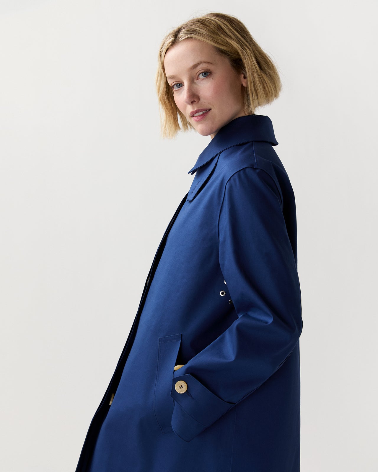 Banton Coat in Blue Depth