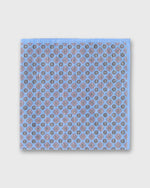 Load image into Gallery viewer, Hand-Rolled Cotolino Pocket Square in Periwinkle/Pink/Smoke Foulard
