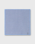 Load image into Gallery viewer, Hand-Rolled Cotolino Pocket Square in Periwinkle/Pink/Smoke Foulard
