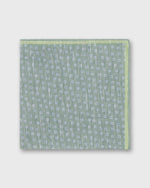 Load image into Gallery viewer, Hand-Rolled Linen/Cotton Pocket Square in Sage/Bone/Clover Multi Flower
