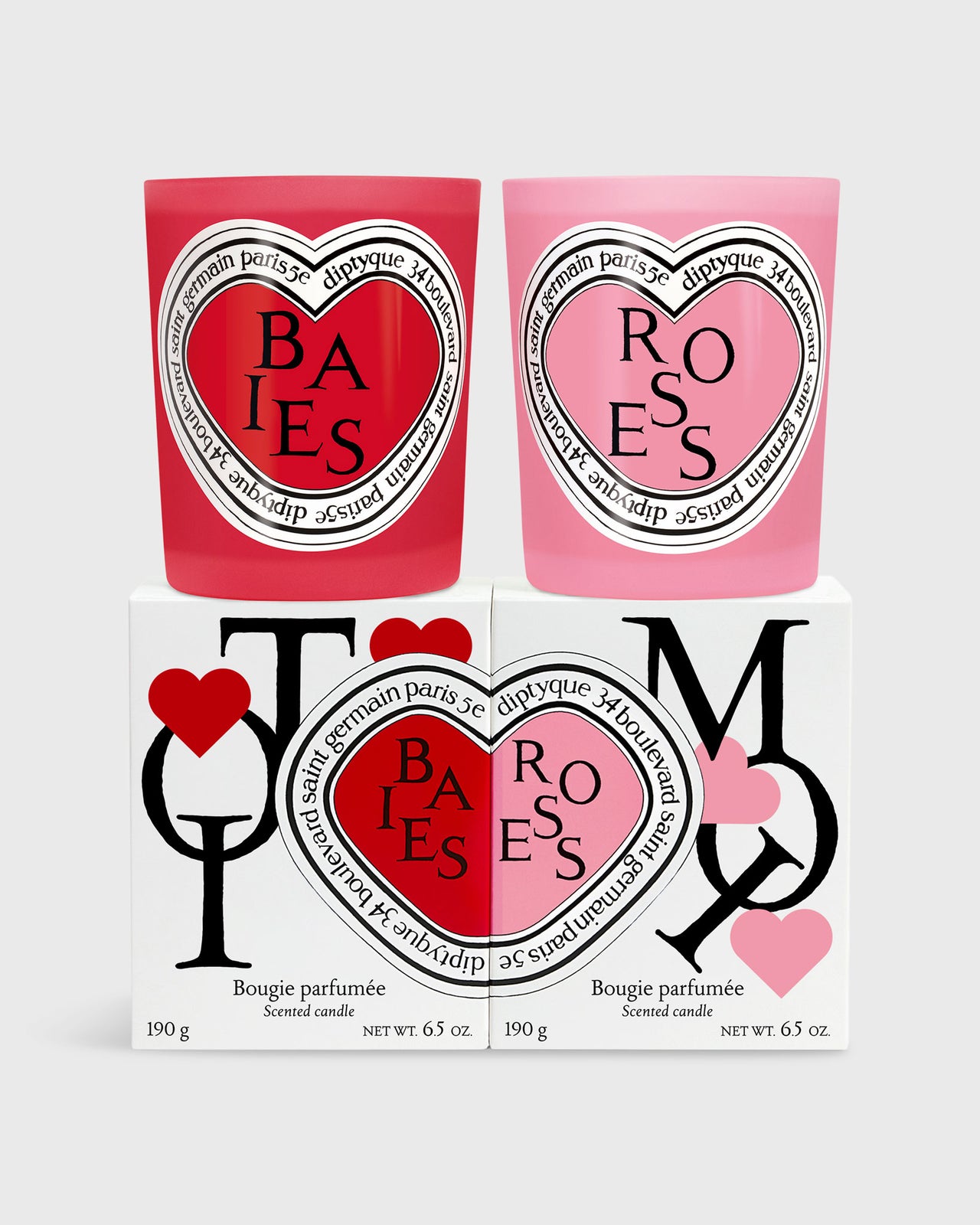 Limited Edition Candle Duo in Baies & Roses