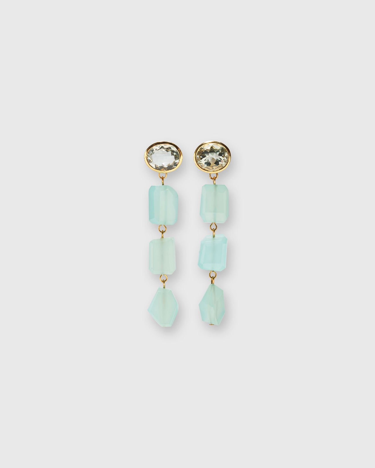 Sea Grass Earrings in Teal