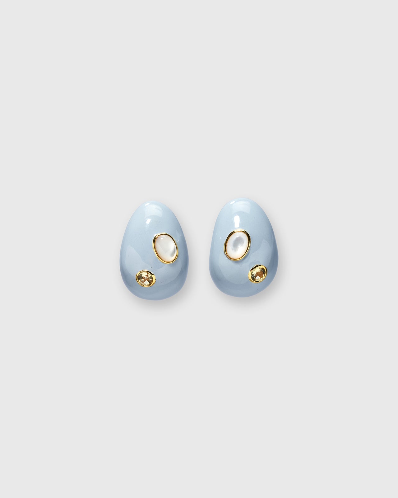Mini Arp Earrings in Studded Mist