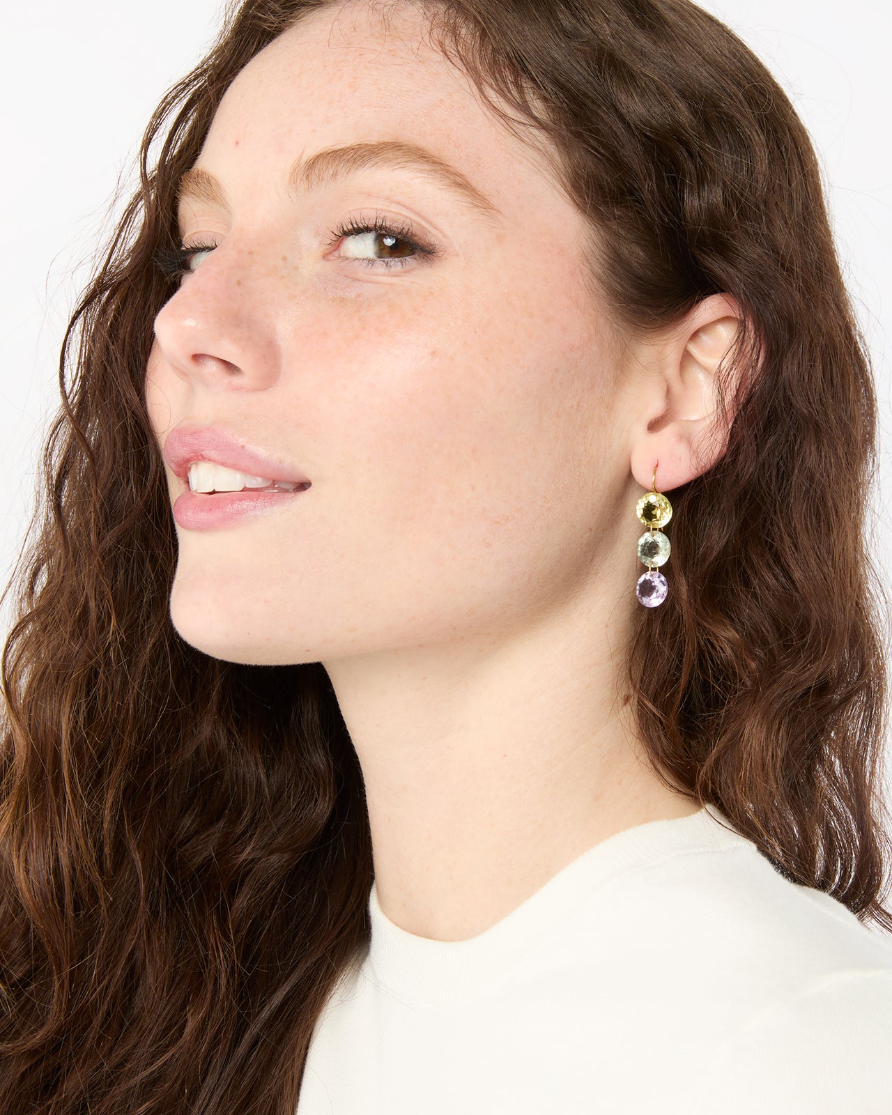 Rivieres Earrings in Multicolored Pastel