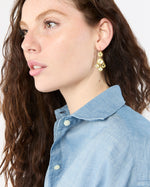 Load image into Gallery viewer, Small Gabrielle D'Estrées Earrings in Lemon Quartz
