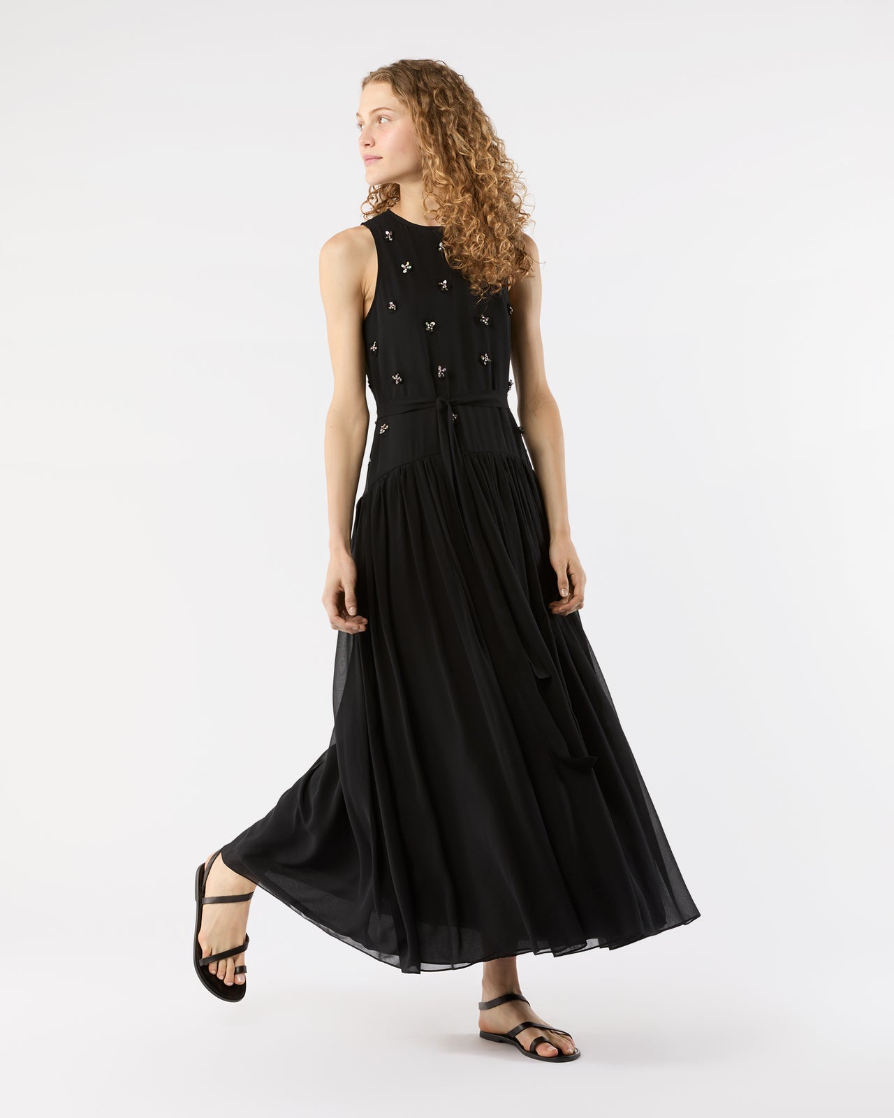 Eleni Dress in Noir