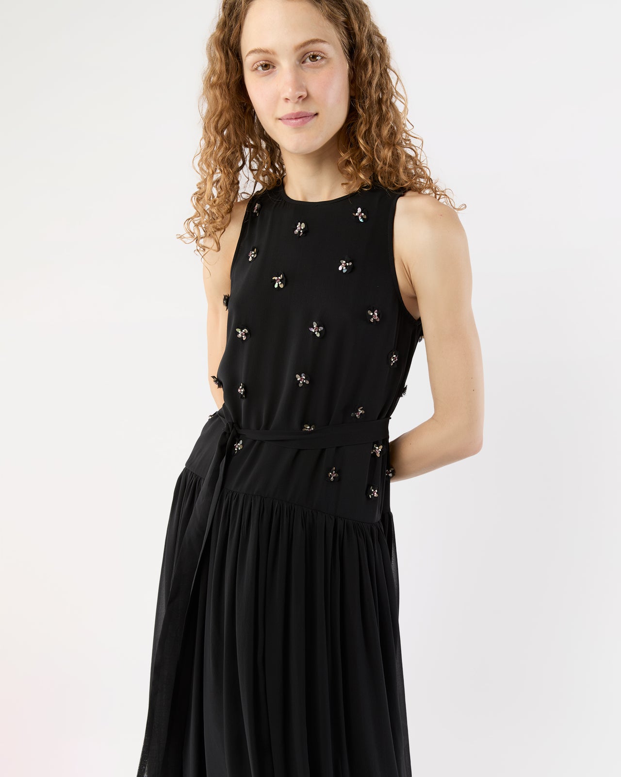 Eleni Dress in Noir