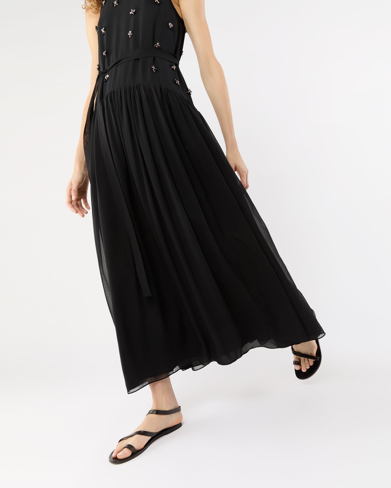 Eleni Dress in Noir