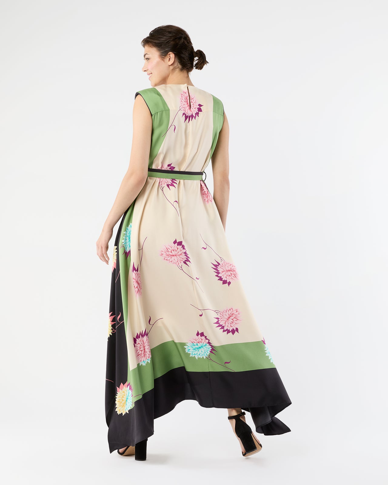 San Carlo Dress in Derby Silk Twill