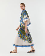 Load image into Gallery viewer, Flipper Skirt in Multicolor Chakra Placée Cotton Muslin
