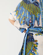 Load image into Gallery viewer, Flipper Skirt in Multicolor Chakra Placée Cotton Muslin

