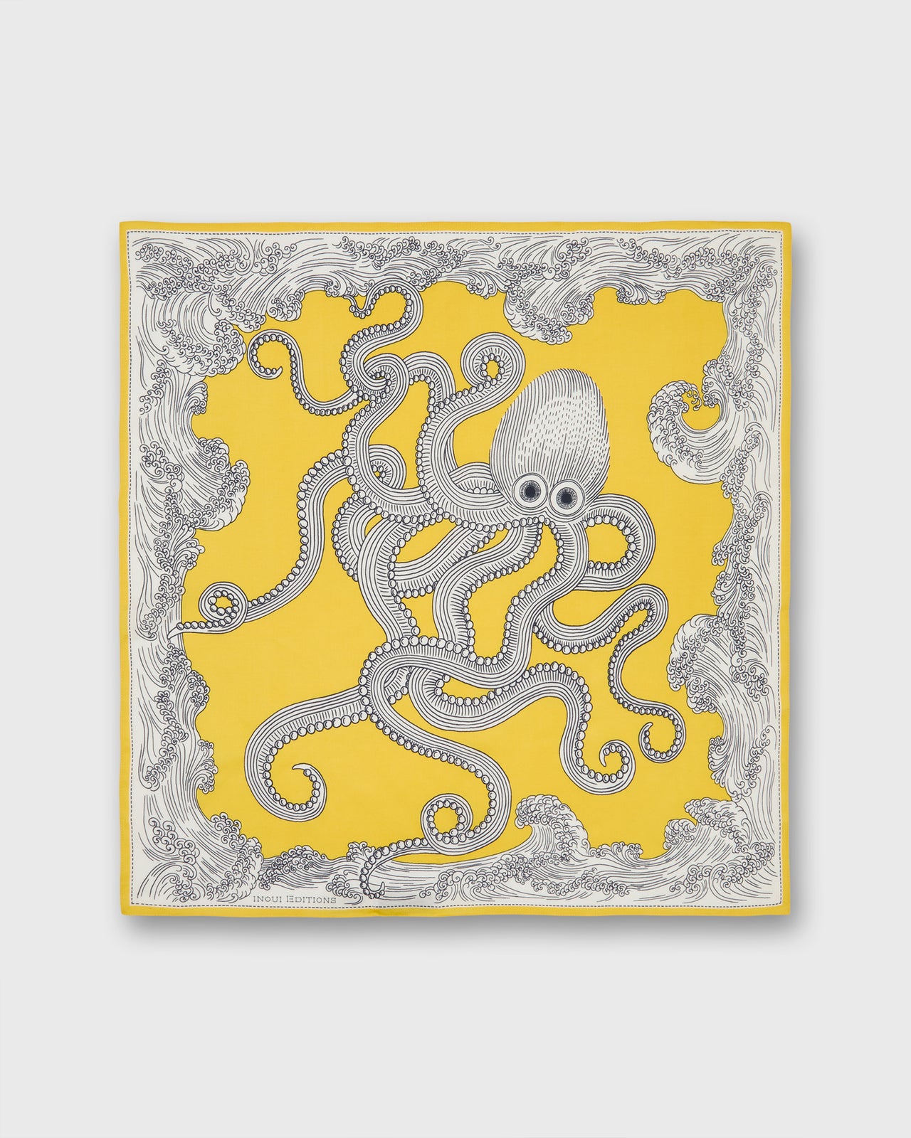 Poseidon Square Scarf in Lemon