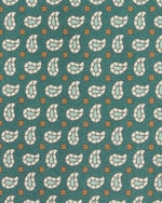 Load image into Gallery viewer, Silk Print Tie in Hunter/Sage/Brown Paisley
