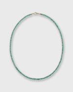 Load image into Gallery viewer, Tiny Beaded 14K Gold Necklace in Emerald
